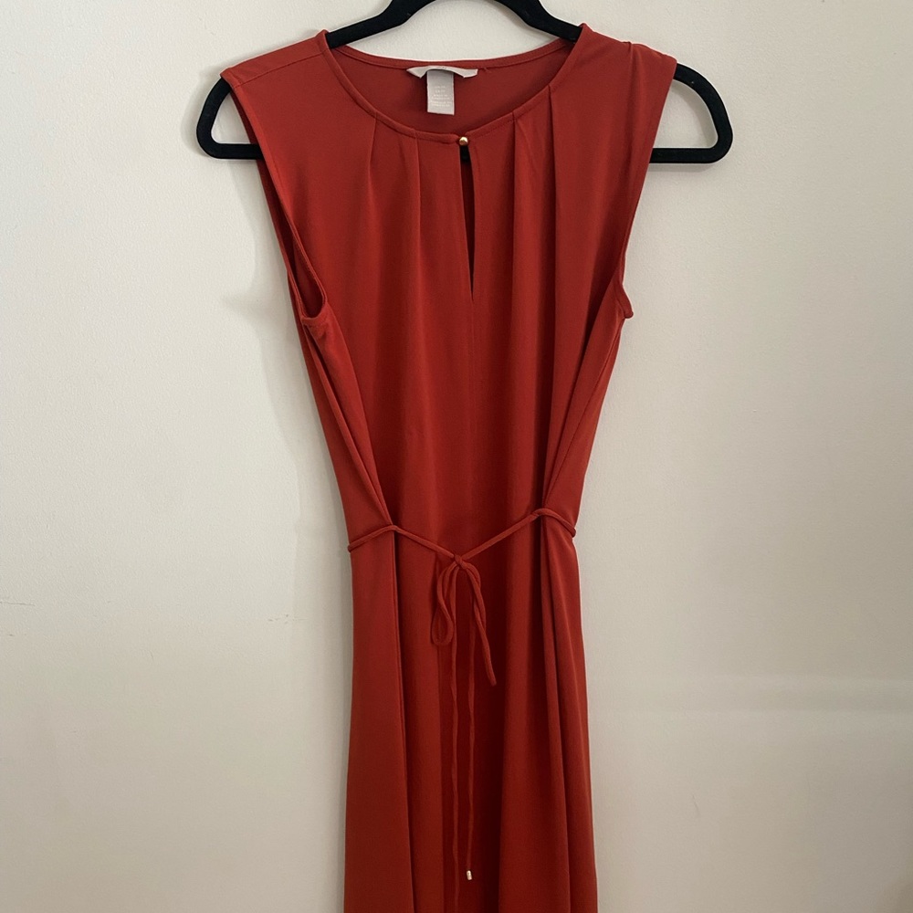Burnt orange H&M shift dress